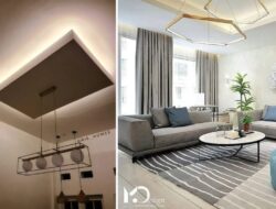 7 Model Plafon Gypsum Ruang Tamu Kompleks, Modern, Aesthetic, hingga Mewah