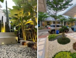 7 Inspirasi Taman Didepan Tempattinggal Kompleks Modern yang Aesthetic