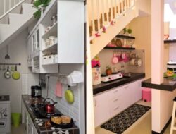 5 Model Dapur Kecil Di Bawah Tangga yang Estetik