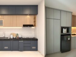 5 Model Kitchen Set Lurus, Didalam Simpel hingga Japandi