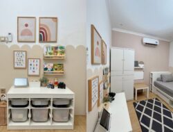 8 Ide Motif Pewarna Dinding 2 Warna: Garis, Geometris & Mural