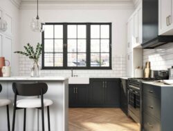 7 Ide Kitchen Set Hitam Putih yang Buat Hunian Lebih Cantik