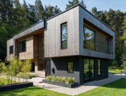 9 Inspirasi Desain Tempattinggal Kayu Modern Mewah yang Modis