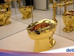 Dilelang! Kloset Mewah Didalam 100 Kg Emas Didalam Harga Fantastis Rp 160 Miliar