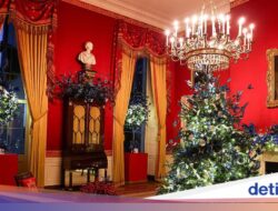 Sambut Natal, Gedung Putih Bersolek Bersama Dekorasi Bertema Patriotisme
