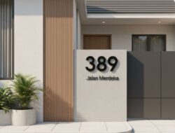 7 Ide Desain Nomor Rumah yang Unik tapi Tetap Estetik
