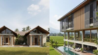 5 Desain Rumah Pinggir Sawah, Memaksimalkan View tapi Tetap Privat