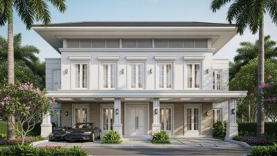 5 Fasad Tempattinggal American Style yang Adaptif Bagi Iklim Indonesia