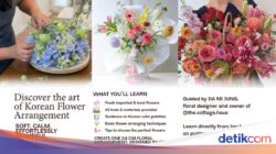 Rangkai Buket Cantik ala Korea Di Workshop Korean Flower Arrangement