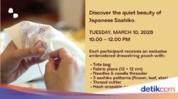 Hadir Kembali! Workshop Seni Kekayaan Budaya Bordir Jepang yang Cocok Sebagai Pemula