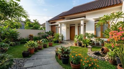5 Tips Menata Taman Didepan Tempattinggal Sederhana & Contoh Desainnya